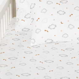 Nieva Baby's Fitted Sheet in Cotton Muslin For Mattress Height 17cm - thumbnail 4
