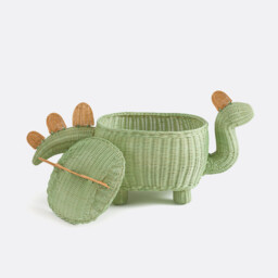 Dinos Rattan Dinosaur Basket - thumbnail 3