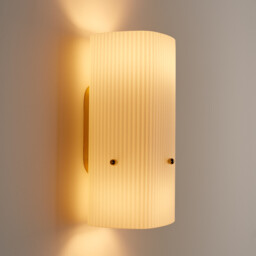 Danny Brass and Streaked Glass Wall Light - thumbnail 3