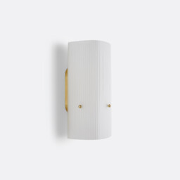 Danny Brass and Streaked Glass Wall Light