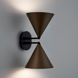 Moke Double Cone Wall Light - thumbnail 3