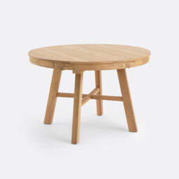 Zebarn 4-8 Seater Round Extending Dining Table - thumbnail 1
