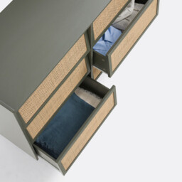 Kaya 6-Drawer Wickerwork Chest of Drawers - thumbnail 3