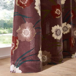 Mowan Curtain in Velour Print with Hidden Tabs - thumbnail 3