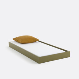 Adil Vintage Retro Style Trundle Bed, Single - thumbnail 1