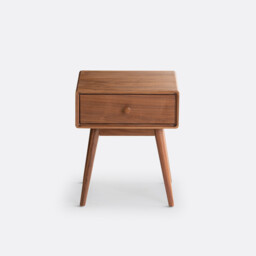 Miji 1 Drawer Oak Veneer Bedside Table - thumbnail 3