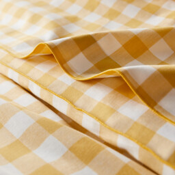 Veldi Yellow Cotton Duvet Cover - thumbnail 4