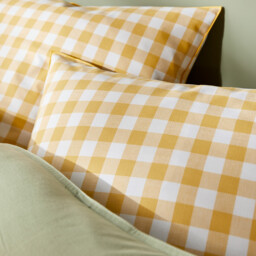 Veldi Yellow Cotton Duvet Cover - thumbnail 3