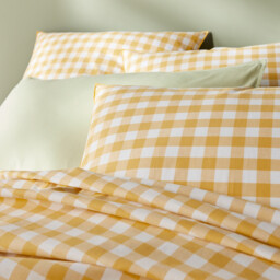 Veldi Yellow Cotton Duvet Cover - thumbnail 2