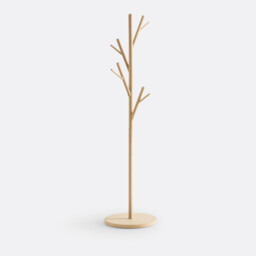Selfrid Oak and Veneered Coat Rack - thumbnail 2