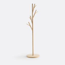 Selfrid Oak and Veneered Coat Rack - thumbnail 1