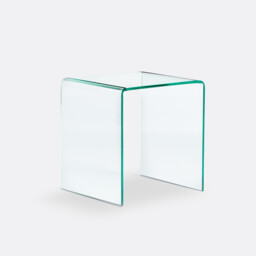Joan Tempered Glass Bedside Table - thumbnail 1