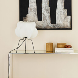 Floor Lamp in Iron and Resin Oï - thumbnail 3