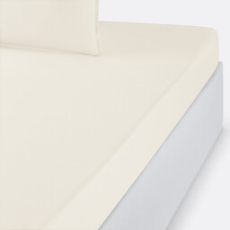 Plain Organic Cotton Percale Fitted Sheet