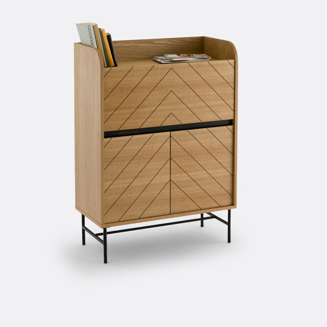 Cameron Ash Veneer Secretary Desk - image 1