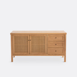 Gabin Pine & Rattan Sideboard - thumbnail 4