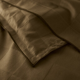 Victor Checkerboard Washed Cotton Satin Duvet Cover - thumbnail 4