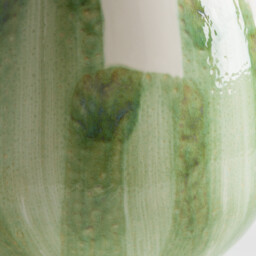 Winga Hand-Painted Glazed Earthenware Vase - thumbnail 4