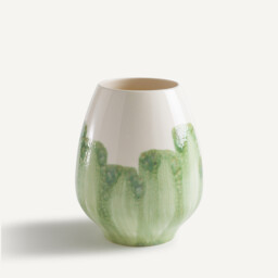 Winga Hand-Painted Glazed Earthenware Vase - thumbnail 1