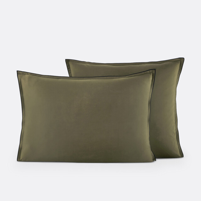 Victor Plain Washed Cotton Satin 300 Thread Count Pillowcase - image 1