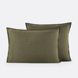 Victor Plain Washed Cotton Satin 300 Thread Count Pillowcase