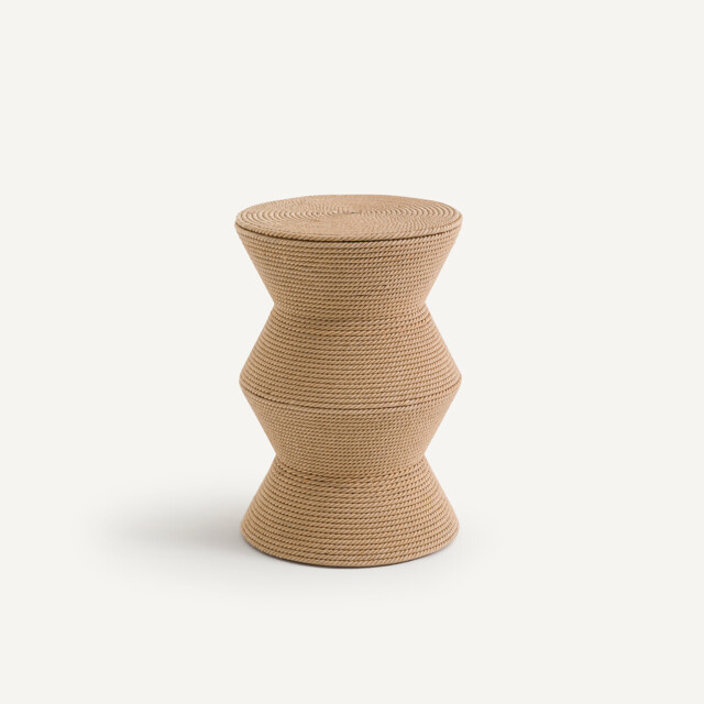 Sablas Mango Wood & Rope Side Table - image 1