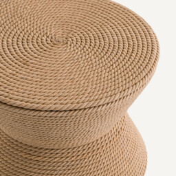 Sablas Mango Wood & Rope Side Table - thumbnail 2