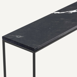Mahaut Marble & Metal Console Table - thumbnail 3
