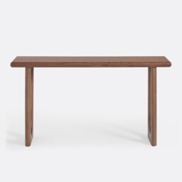 Douve Solid Walnut/Walnut Veneer 140cm Wide Console Table - thumbnail 2