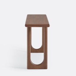 Douve Solid Walnut/Walnut Veneer 140cm Wide Console Table - thumbnail 3