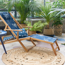 Aftas Border Round Jute Rug - thumbnail 2