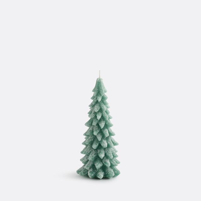 Caspar Wax Candle in Shape of Fir Tree H20cm - image 1