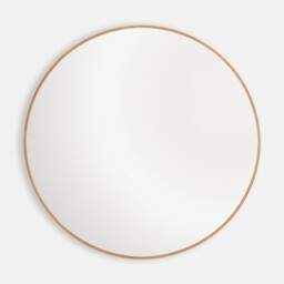 Iodus Oak Veneer 100cm Diameter Round Wall Mirror