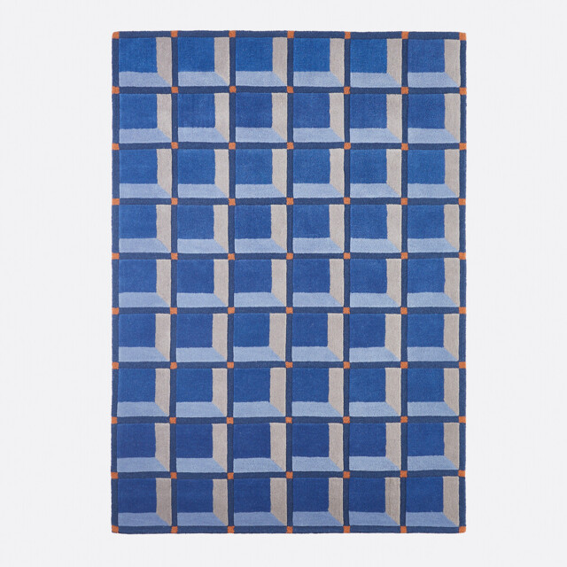Kimsa 100% Wool Rug with Geometric Print - image 1