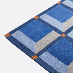 Kimsa 100% Wool Rug with Geometric Print - thumbnail 3