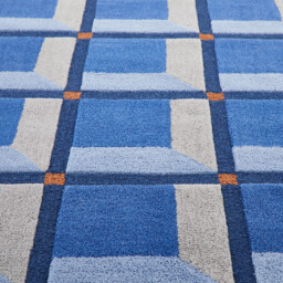 Kimsa 100% Wool Rug with Geometric Print - thumbnail 4