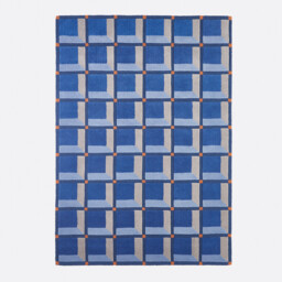 Kimsa 100% Wool Rug with Geometric Print - thumbnail 1