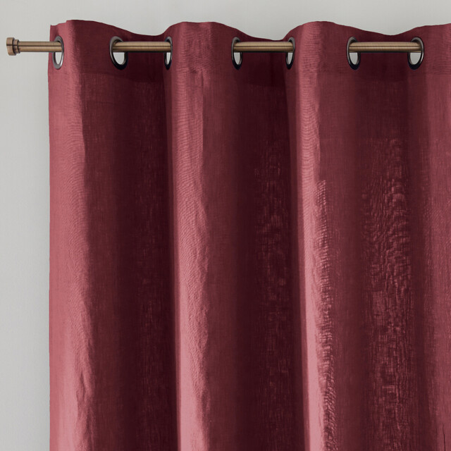 Onega Washed Linen Curtain with Eyelets - image 1