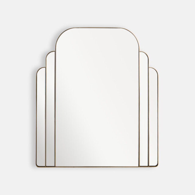 Arcia Brass-Plated Iron L72 X H80cm Wall Mirror - image 1