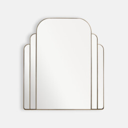 Arcia Brass-Plated Iron L72 X H80cm Wall Mirror - thumbnail 1