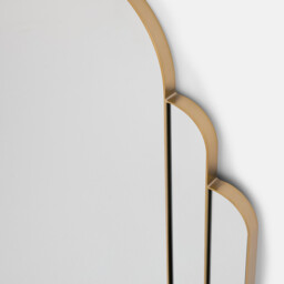 Arcia Brass-Plated Iron L72 X H80cm Wall Mirror - thumbnail 2
