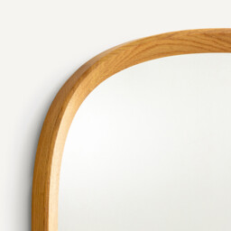 Orion H60cm Solid Oak Organically Shaped Mirror - thumbnail 3