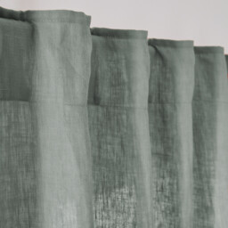 Onega Washed Linen Radiator Curtain with Hidden Fixings - thumbnail 3