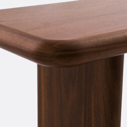 Curva Walnut Veneer Console - thumbnail 4
