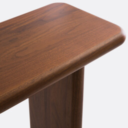 Curva Walnut Veneer Console - thumbnail 3
