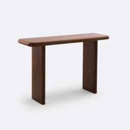 Curva Walnut Veneer Console - thumbnail 2