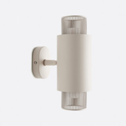 Leila Iron/Opaline Glass Double Articulated Wall Light - thumbnail 1