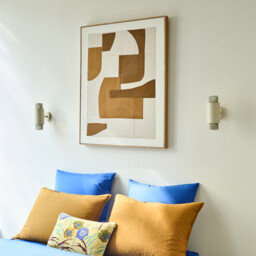 Leila Iron/Opaline Glass Double Articulated Wall Light - thumbnail 3
