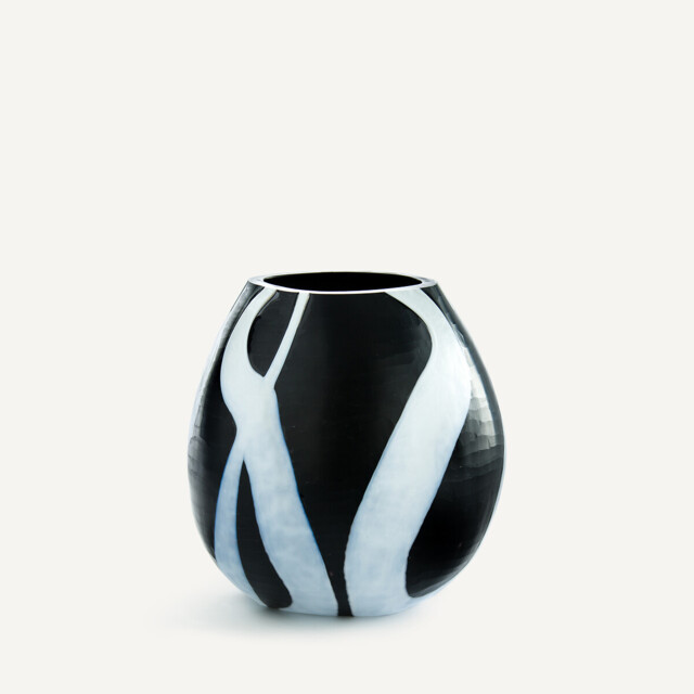 Neza Hand-Blown Glass Vase, H20cm - image 1