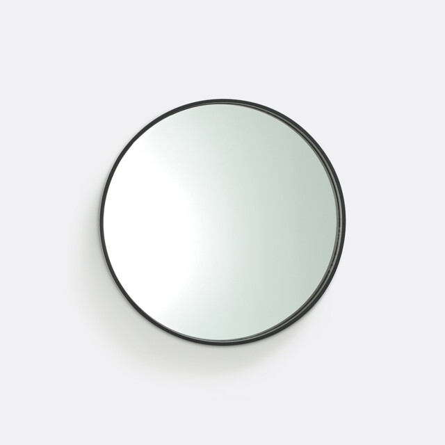 Alaria 55cm Diameter Round Black Mirror - image 1